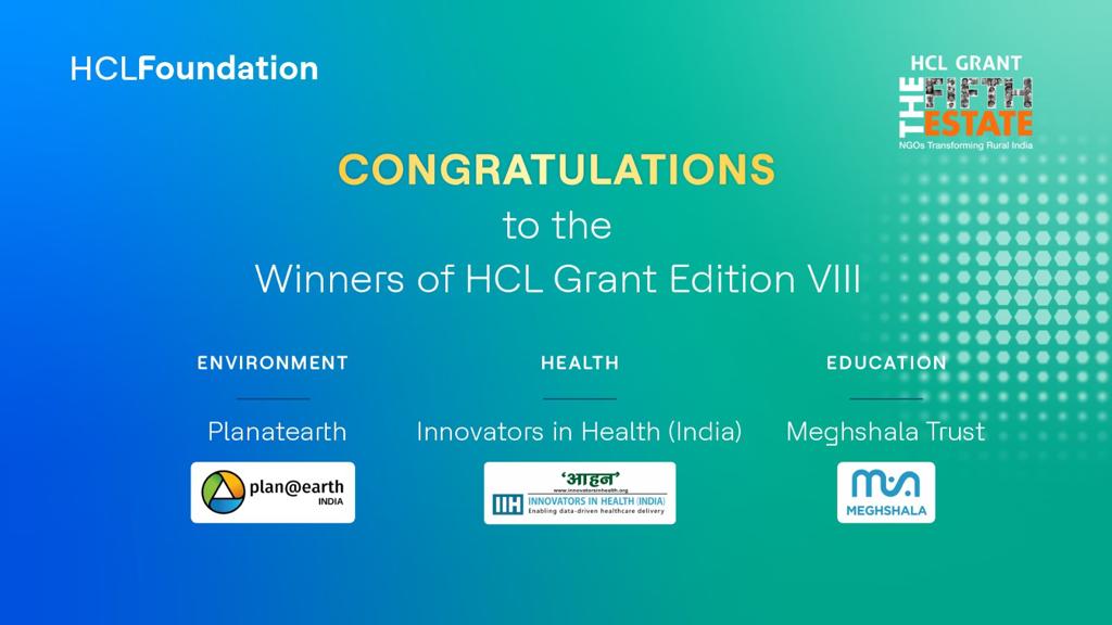HCL Foundation announces 2023 HCL Grant recipients: top winners focused on tech-led teacher training, tuberculosis care and water body conservation